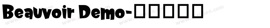 Beauvoir Demo字体转换